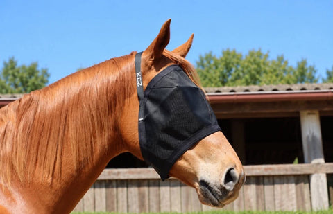Plain black Ultra Mesh Fly Mask
