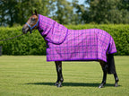 Blossom Summer Weave mesh neck combo on a bay horse