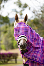 Blossom Ultra Mesh Fly Mask without nose attachment, front close-up