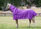 Blossom Ultra Mesh Summer Weave neck combo on a palomino horse, main full side view