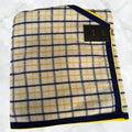 Collar Check (royal & yellow) Kersey - Kez Rugs, made in Beaudesert