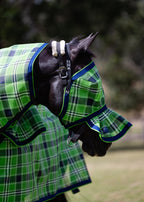 Evergreen Ultra Mesh Fly Mask with pleated nose attachment, second side view
