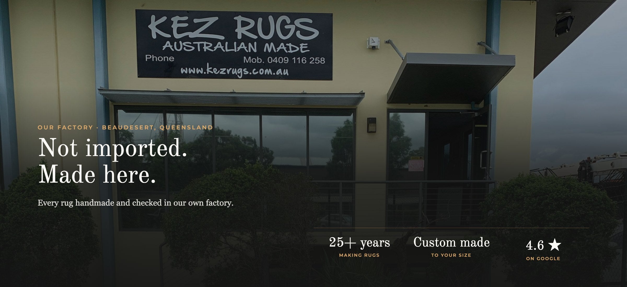 Kez Rugs hero banner