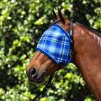 Ocean Ultra Mesh Fly Mask without nose attachment on a bay horse
