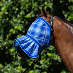 Ocean Ultra Mesh Fly Mask with pleated nose attachment on a bay horse