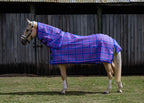 Regal Ultra Mesh Summer Weave neck combo on a palomino horse, main full side view