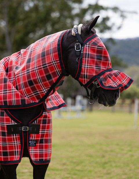 Scarlet Ultra Mesh Fly Mask