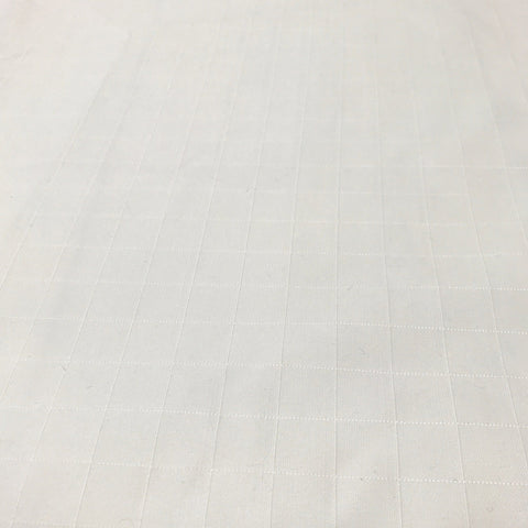 White Ripstop fabric swatch