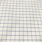 White with Blue Check Ripstop fabric swatch